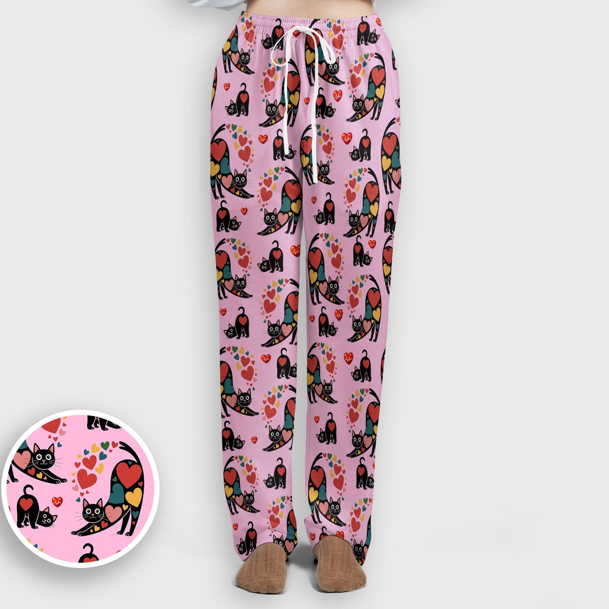 Cat Valentine Heart Nurse Scrub Set