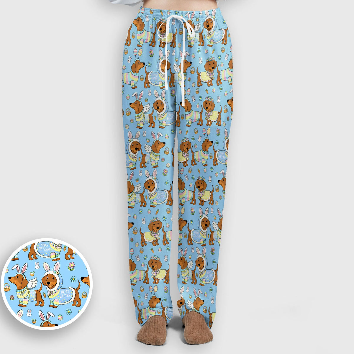 Dachshund Bunny Nurse Scrub Set - Easter Gift