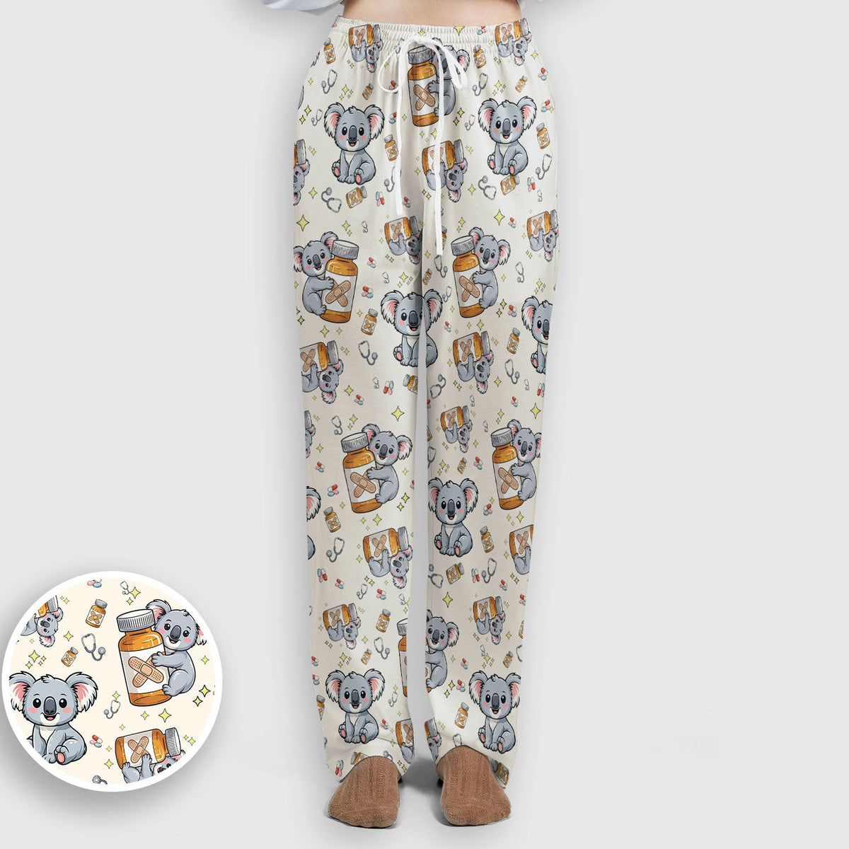 Koala Bandage Medicine Nurse Scrub Set