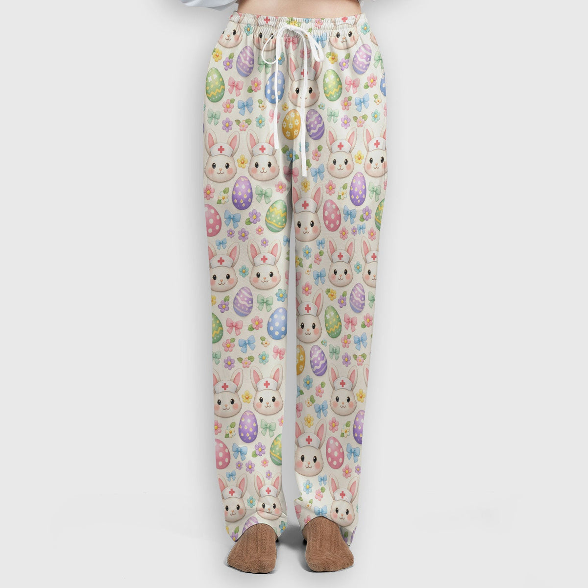 Bunny Egg Nurse Scrub Set