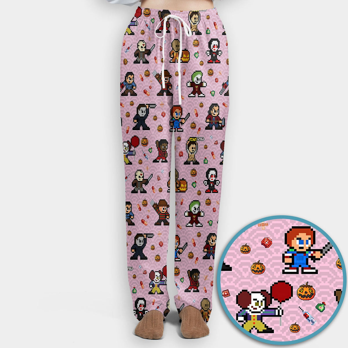 Scary Character Nurse Scrub Set - Halloween Gift