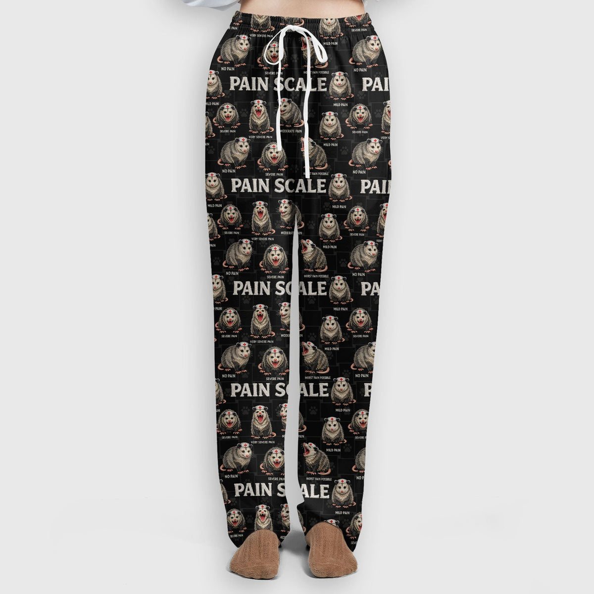 Edgy Possum Pain Scale Nurse Scrub Set