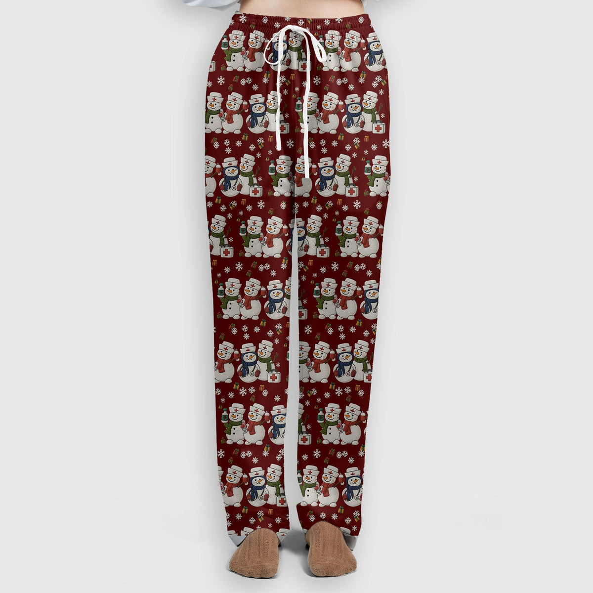 Snowman Nurse Scrub Set - Christmas Gift