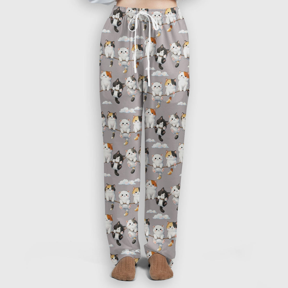 Cats Sitting on Rope Nurse Scrub Set