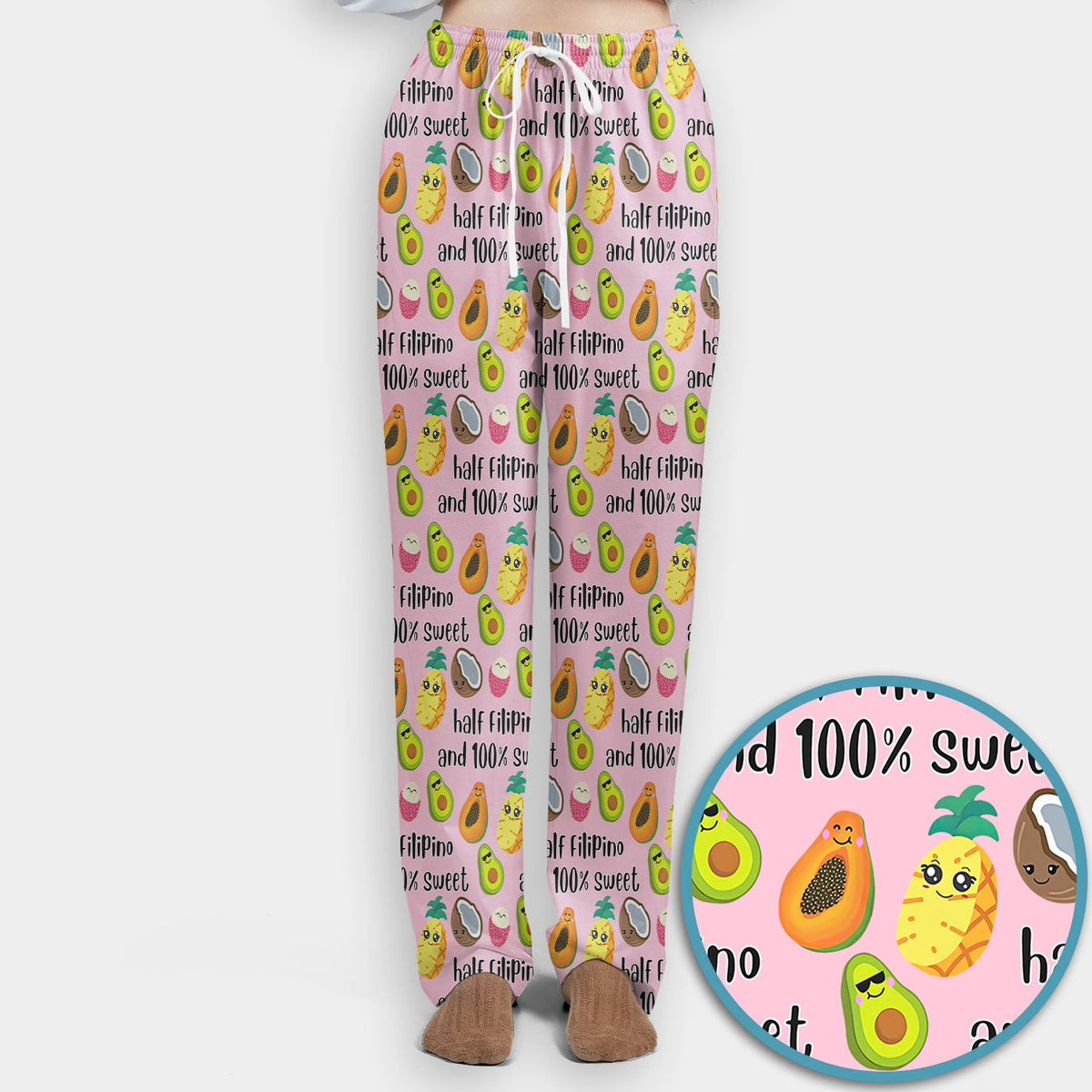 Avocado Fruit Filipino Quote Nurse Scrub Set