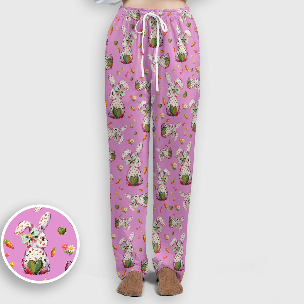 Pastel Bunny Easter Nurse Scrub Set
