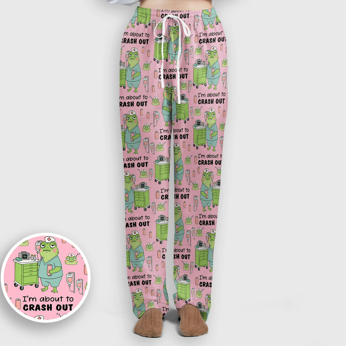 Crash Out Frog Nurse Scrub Set