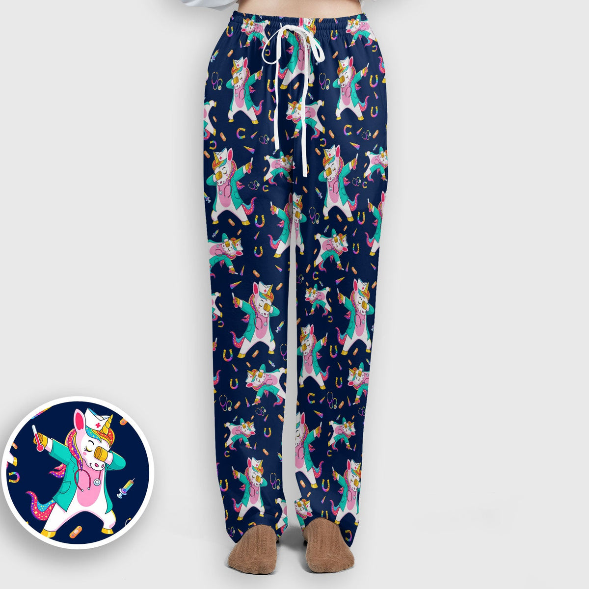 Unicorn Dance Nurse Scrub Set