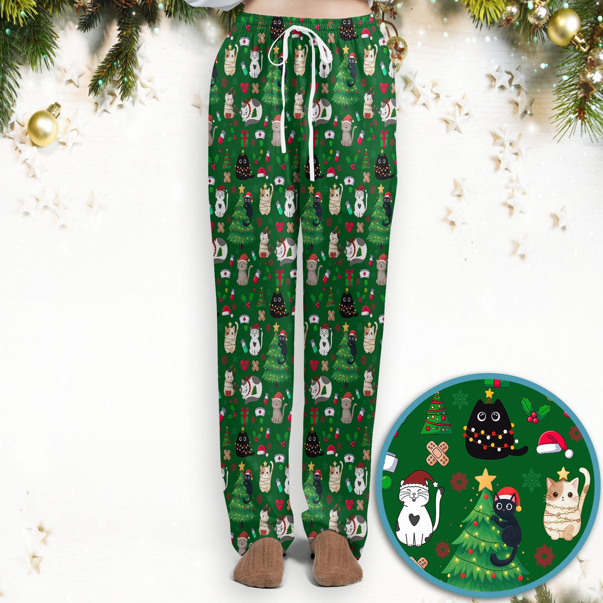 Christmas Pet Nurse Scrub Set