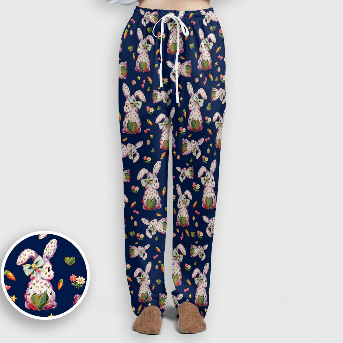 Pastel Bunny Easter Nurse Scrub Set