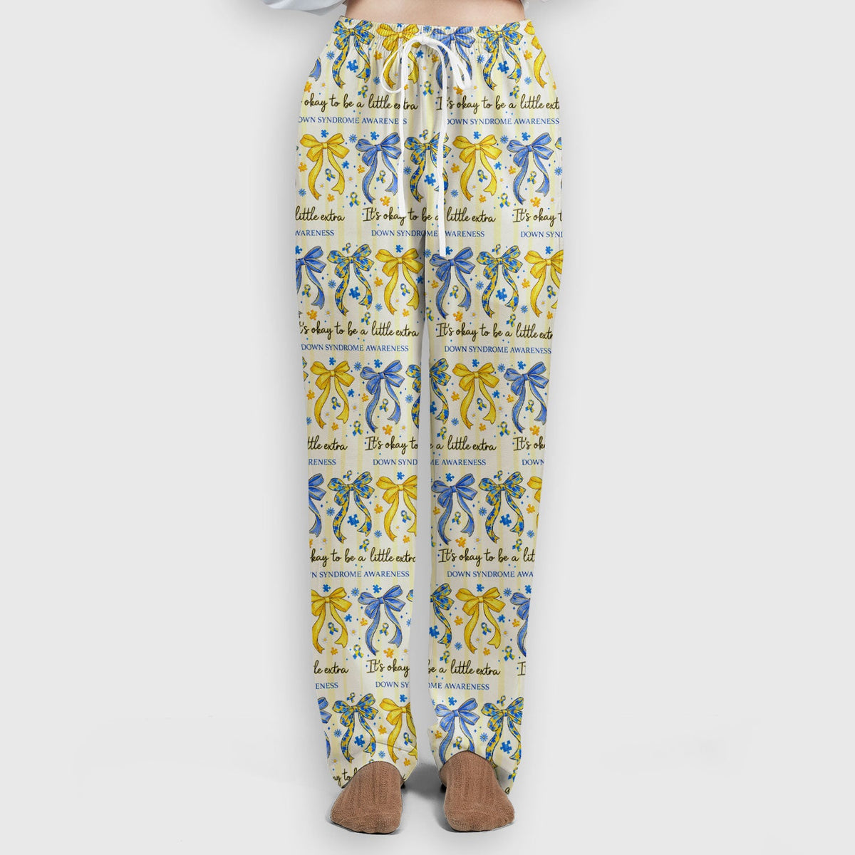 Down Syndrome Awareness Ribbon Nurse Scrub Set