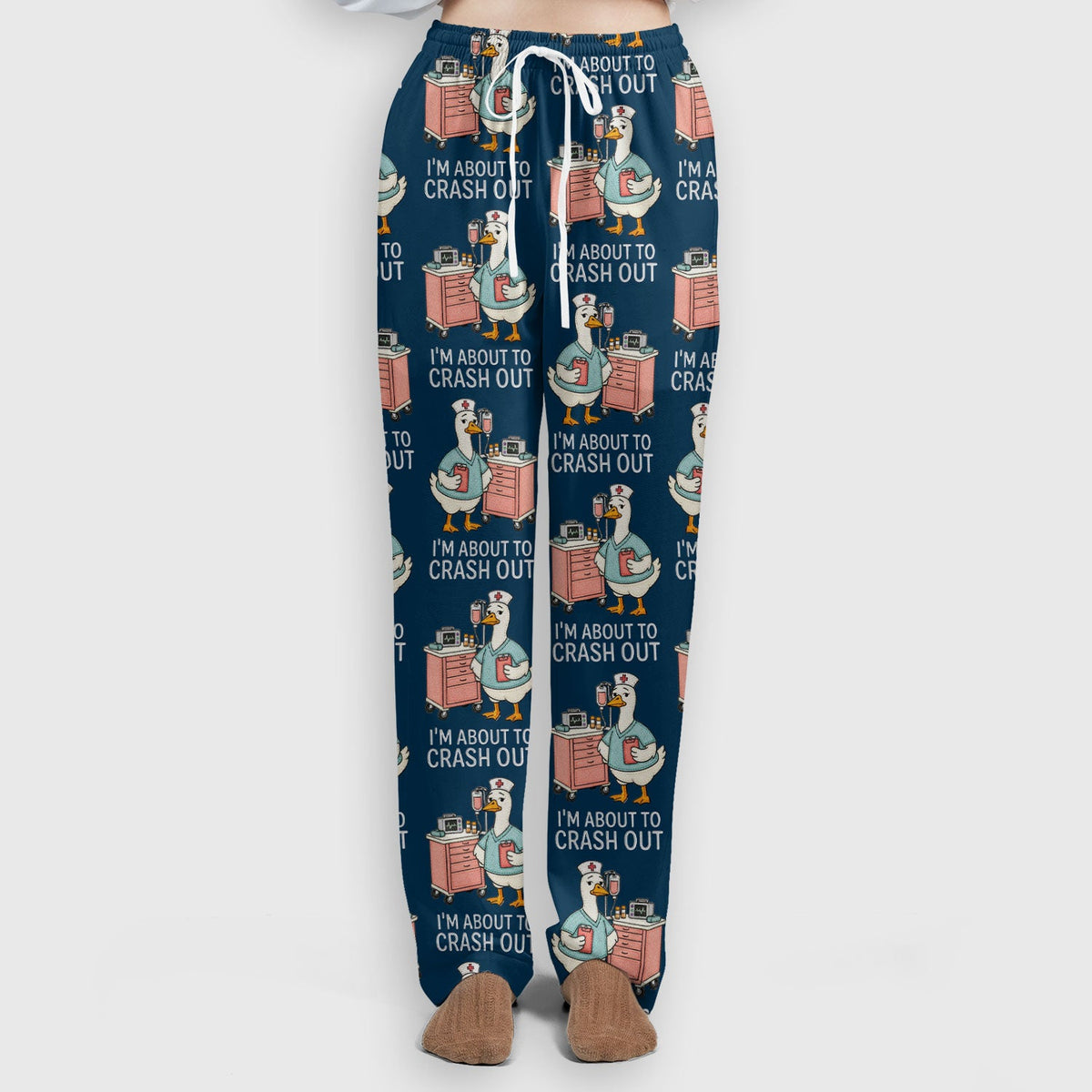 Goose Crash Out Nurse Scrub Set