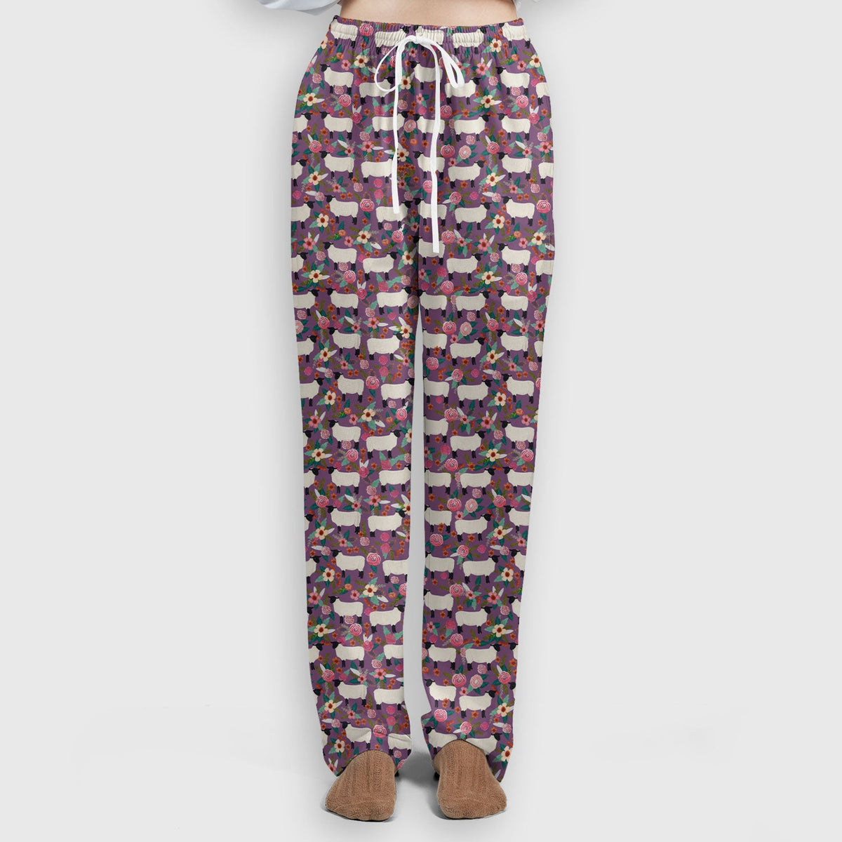 Sheep Floral Meadow Nurse Scrub Set