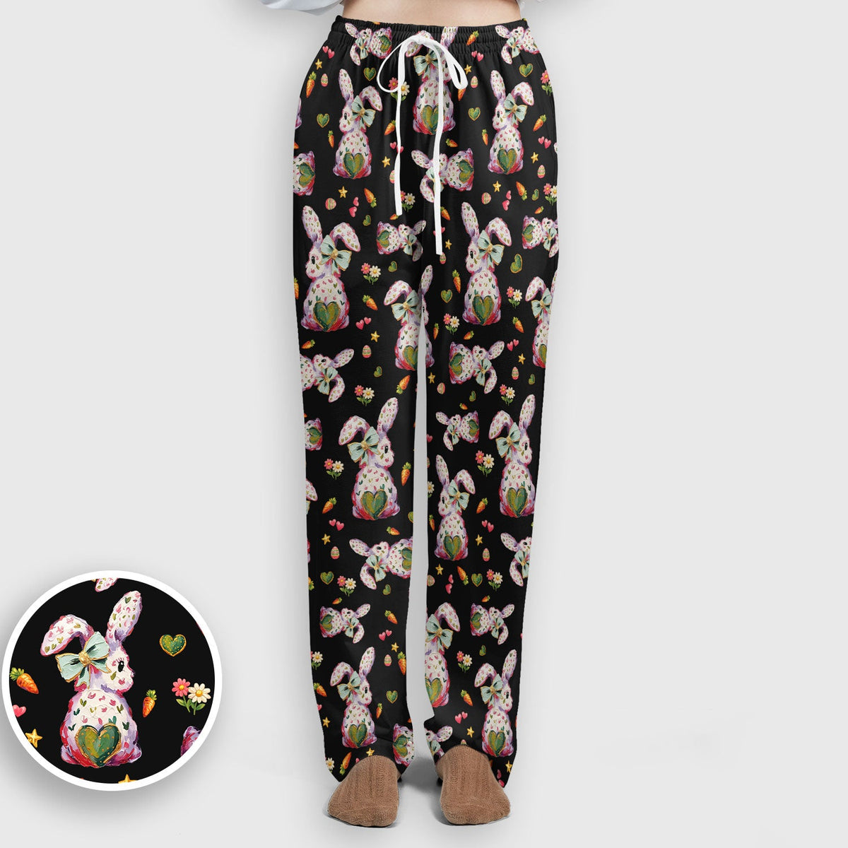 Pastel Bunny Easter Nurse Scrub Set
