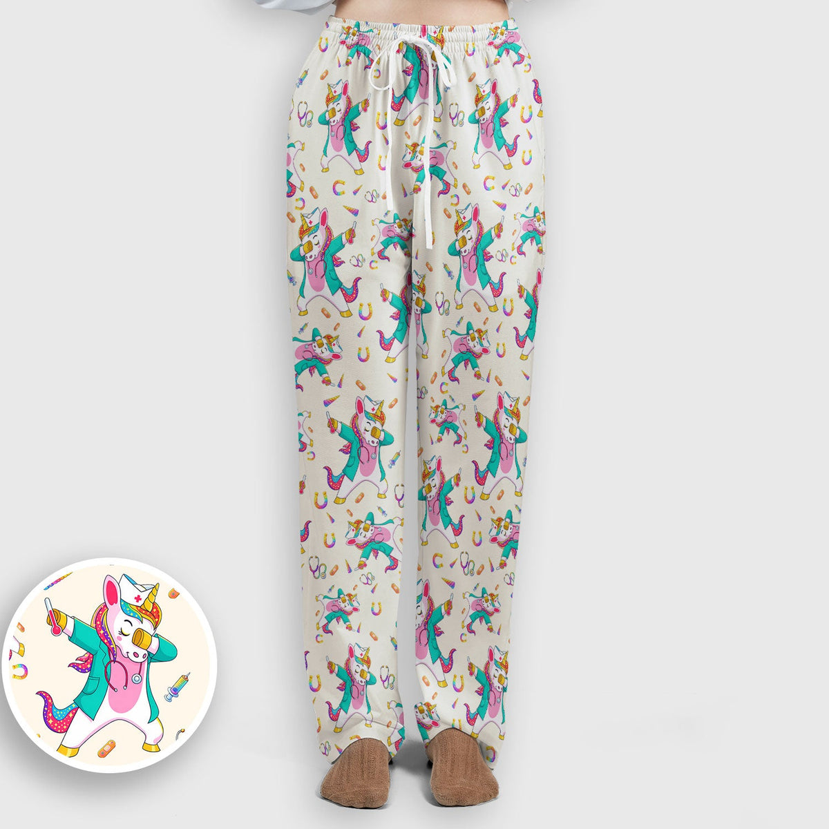 Unicorn Dance Nurse Scrub Set