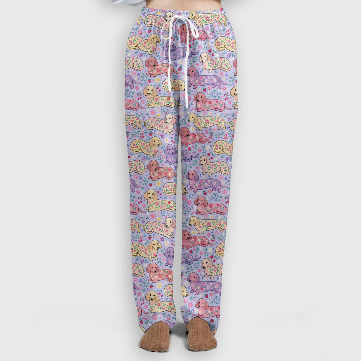 Dachshund Floral Nurse Scrub Set