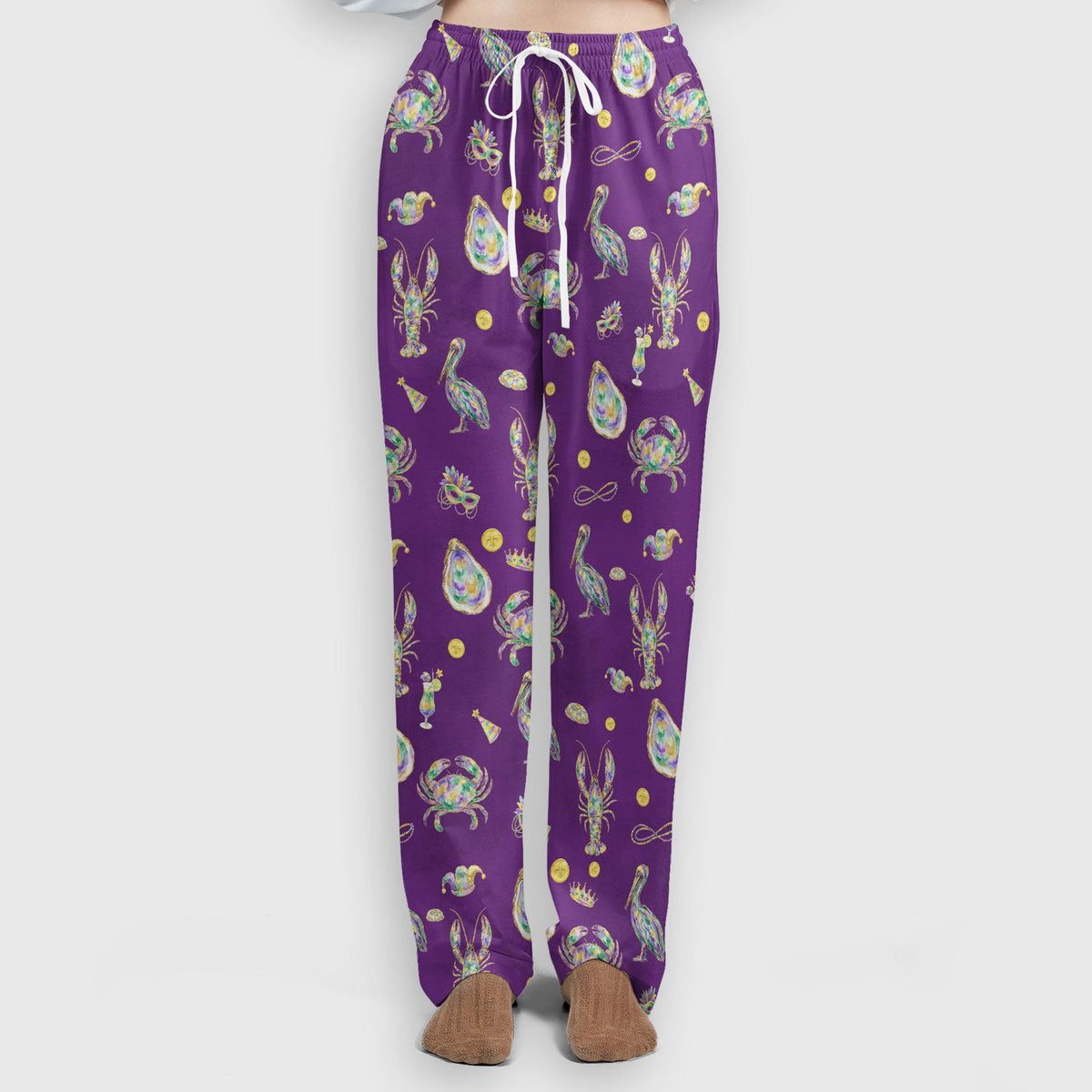 Mardi Gras Seafood Nurse Scrub Set