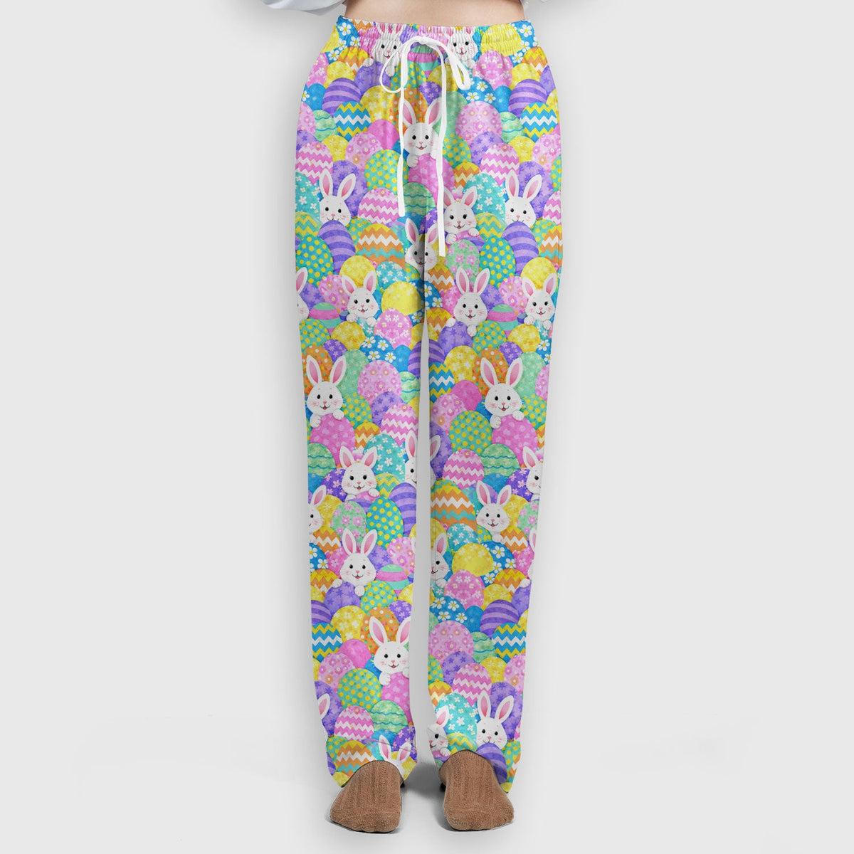 Bunny Colorful Egg Nurse Scrub Set - Easter Gift