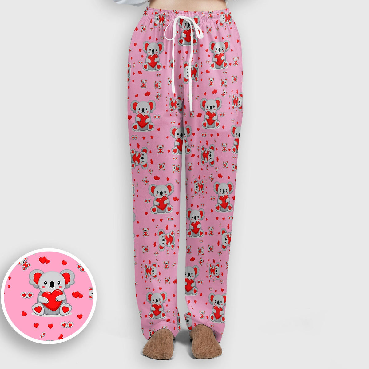 Valentine Koala Heart Nurse Scrub Set