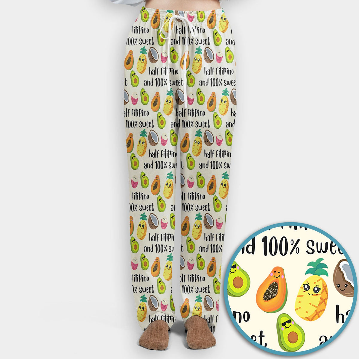 Avocado Fruit Filipino Quote Nurse Scrub Set