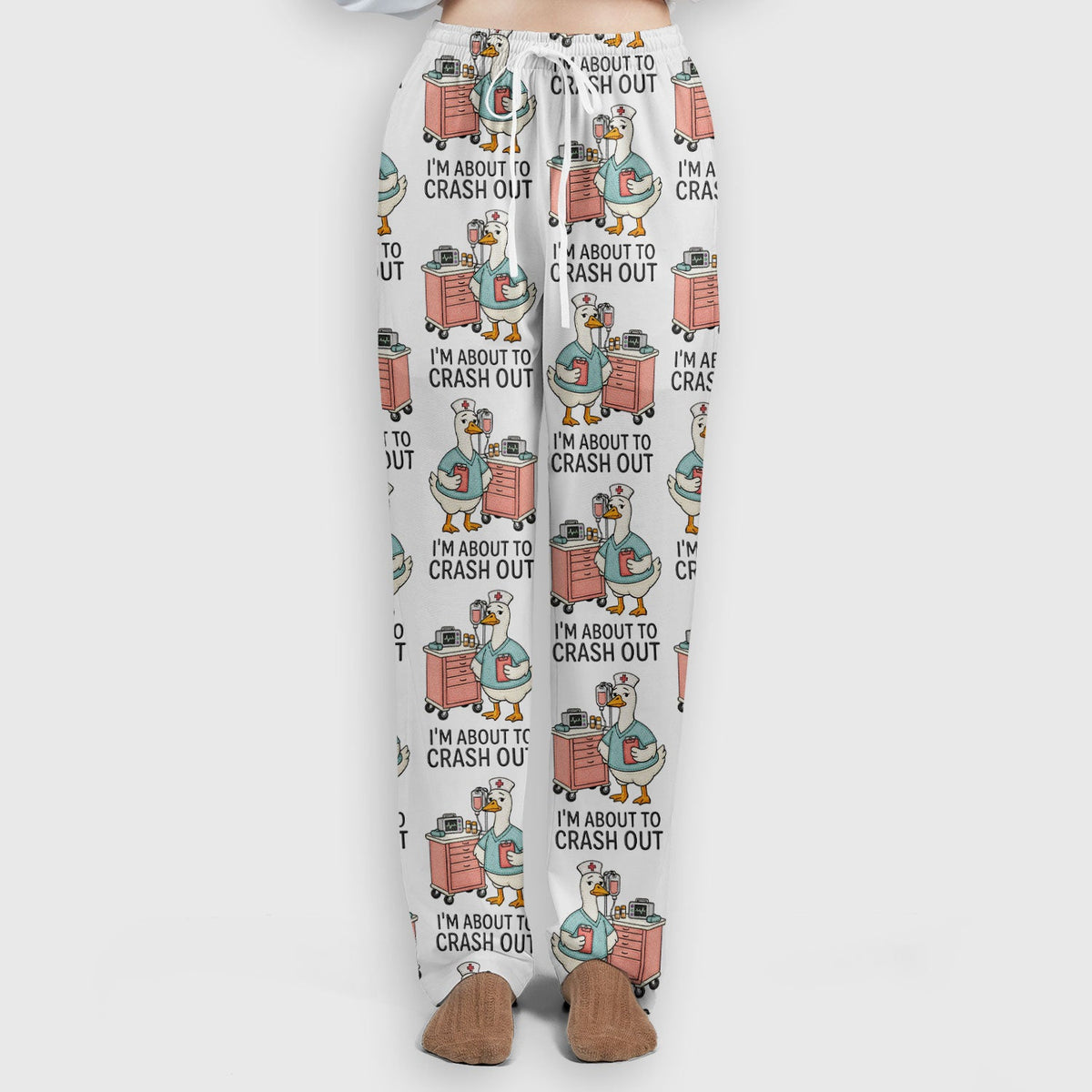 Goose Crash Out Nurse Scrub Set