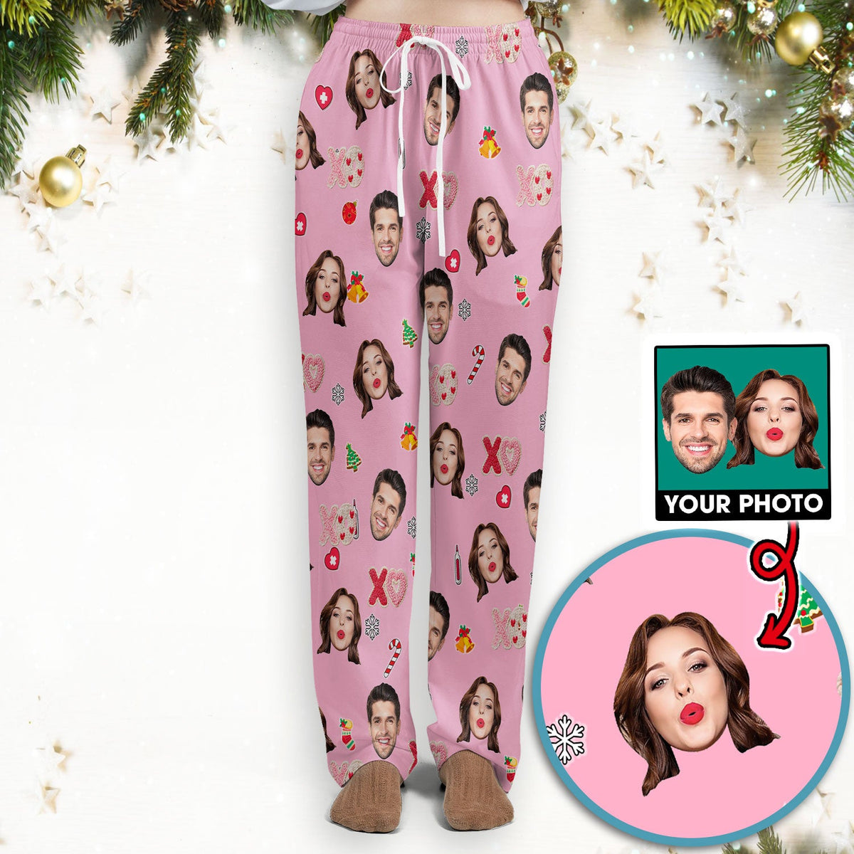 Personalized Photo Face Nurse Scrub Set