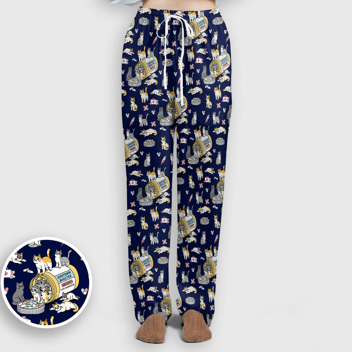 Cat Serotonin Booster Nurse Scrub Set