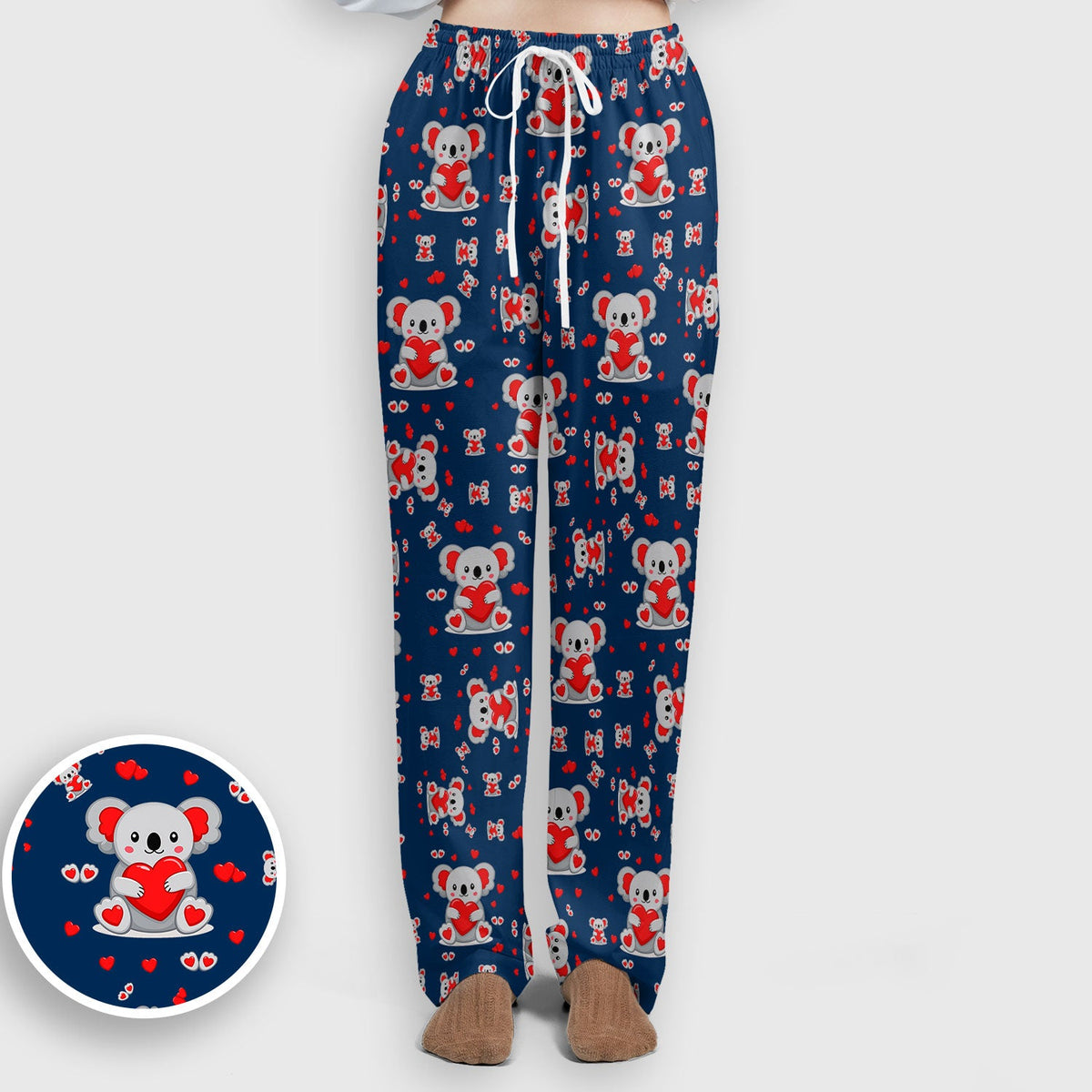 Valentine Koala Heart Nurse Scrub Set