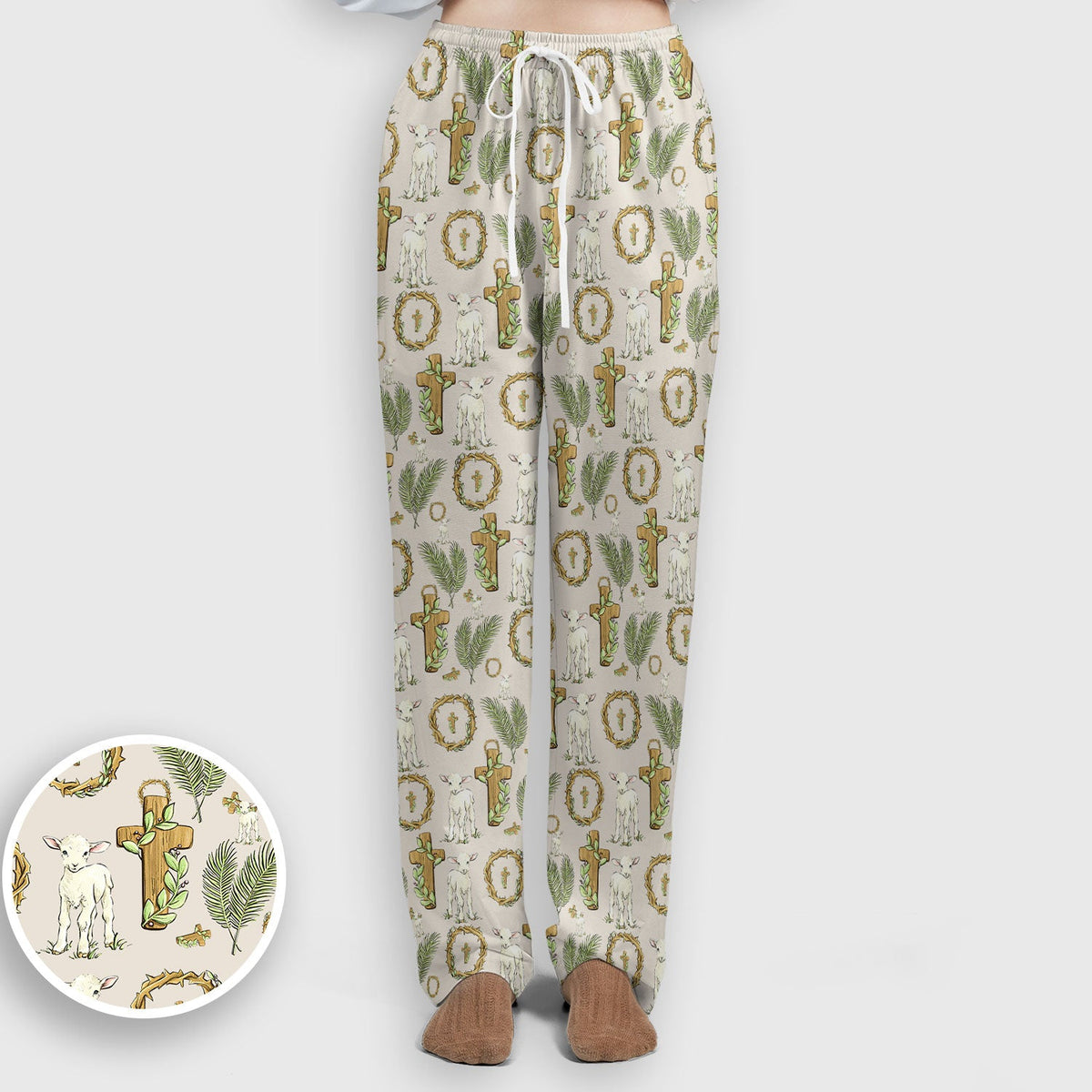 Faith Lamb Cross Nurse Scrub Set