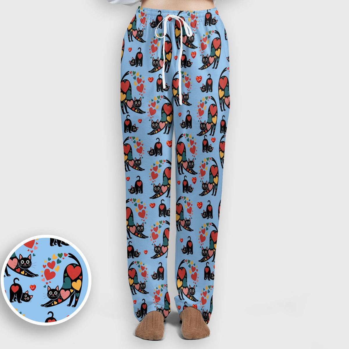 Cat Valentine Heart Nurse Scrub Set