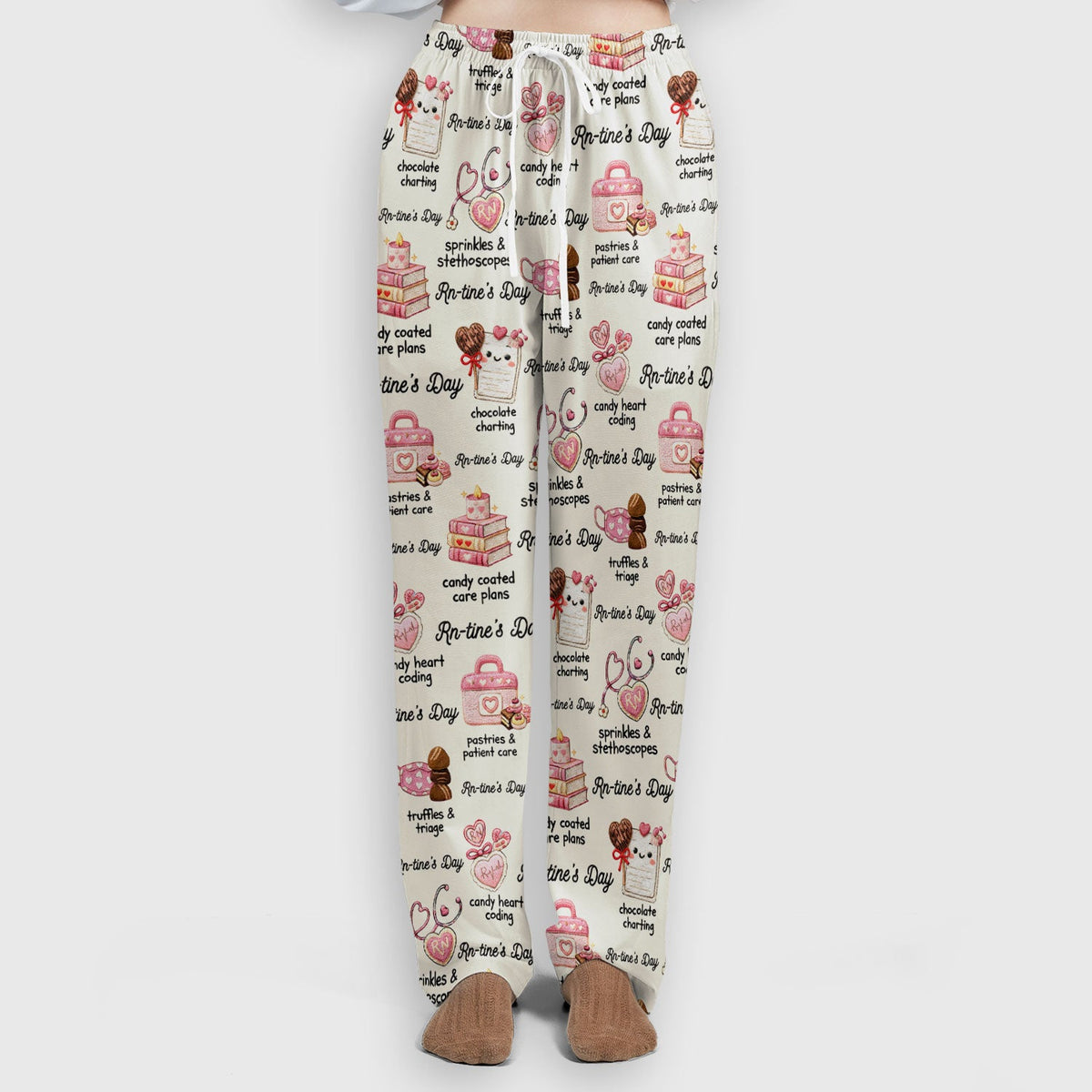 RN Sweets Valentine Stethoscope Nurse Scrub Set