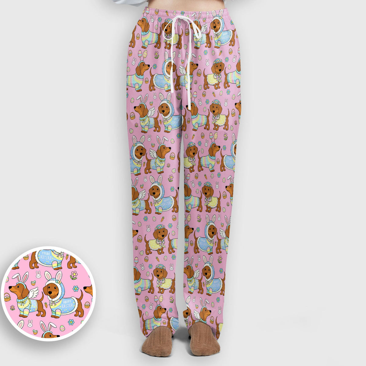 Dachshund Bunny Nurse Scrub Set - Easter Gift