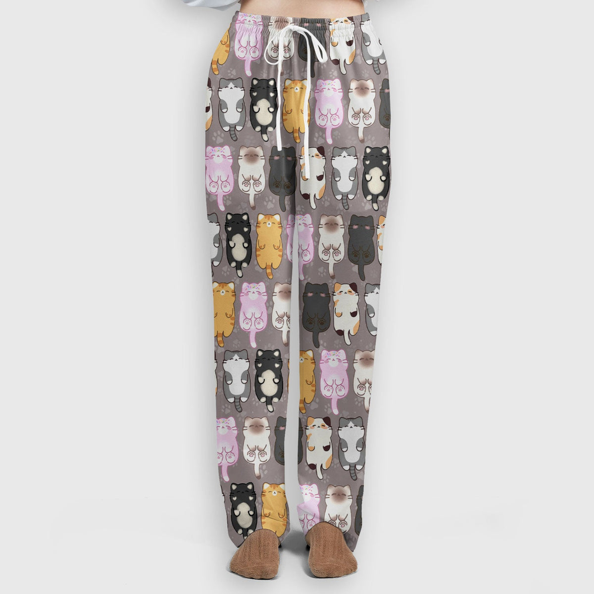 Cartoon Cats All Over Nurse Scrub Set