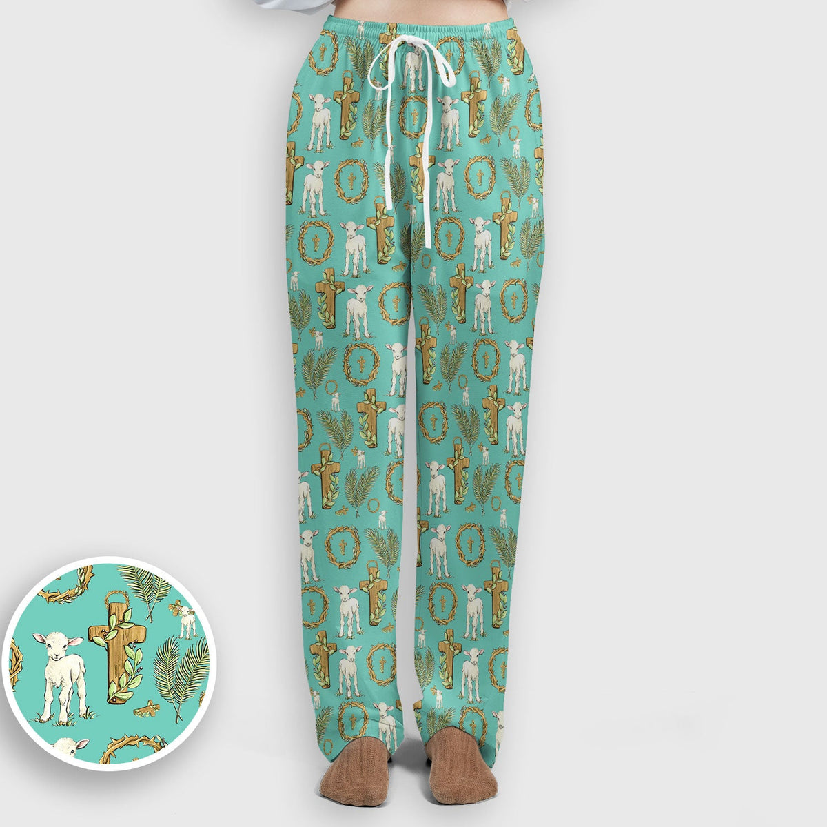 Faith Lamb Cross Nurse Scrub Set