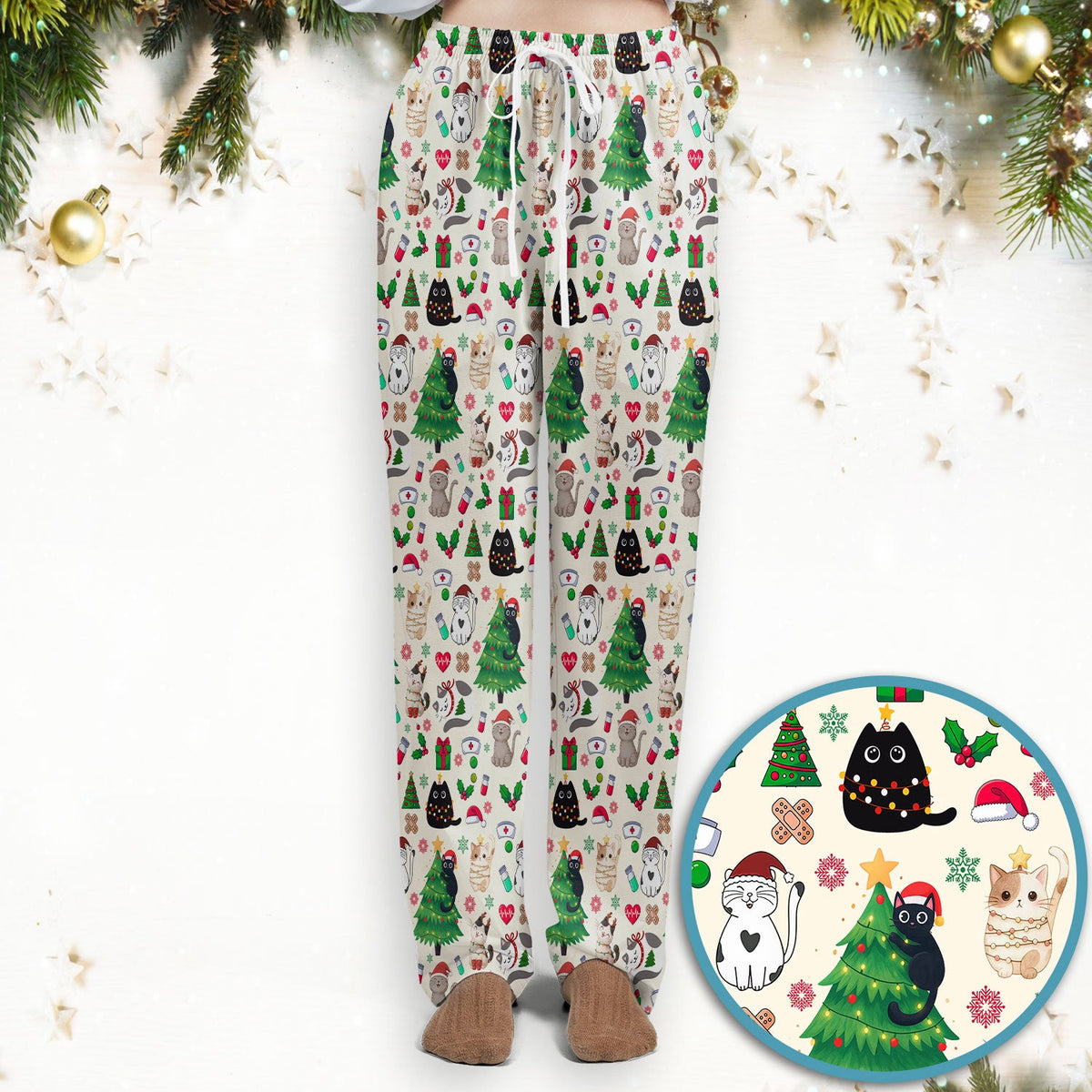 Christmas Pet Nurse Scrub Set