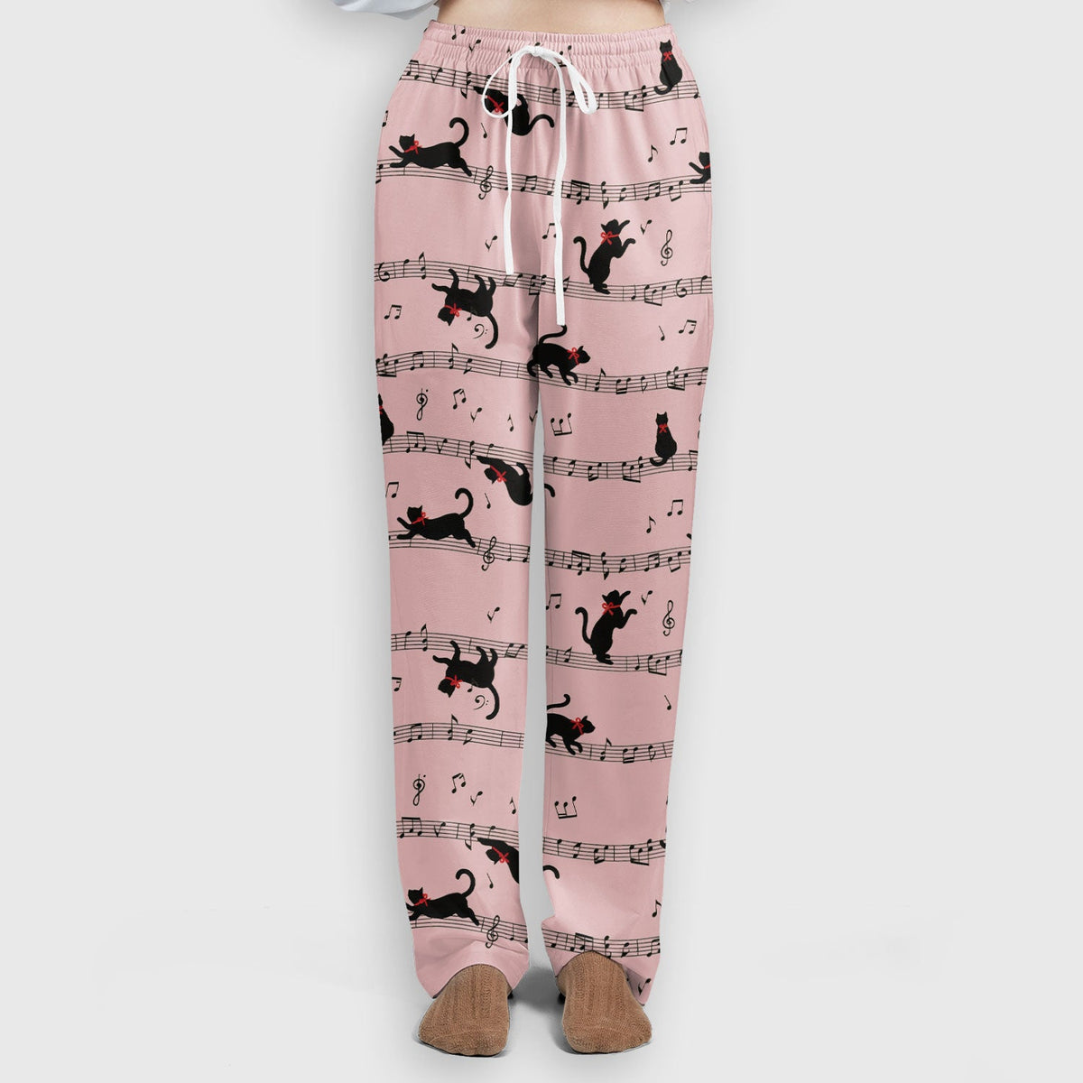 Dancing Black Cat Music Nurse Scrub Set