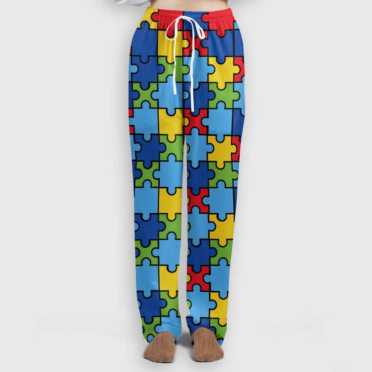 Autism Support Squad Puzzle Ribbon Nurse Scrub Set