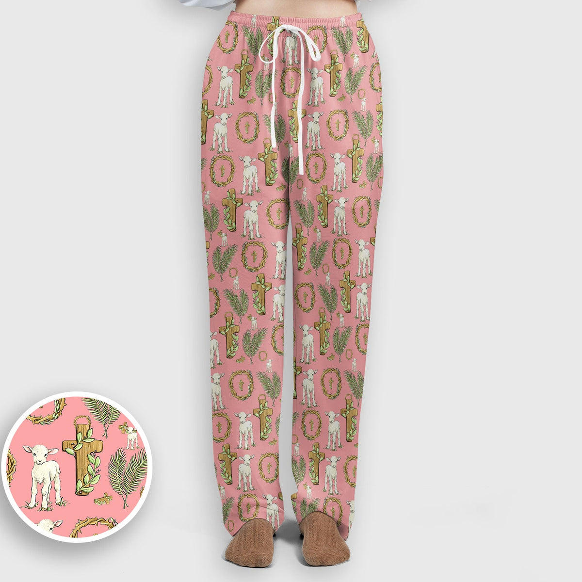 Faith Lamb Cross Nurse Scrub Set