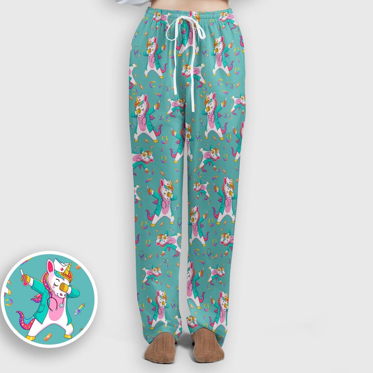 Unicorn Dance Nurse Scrub Set