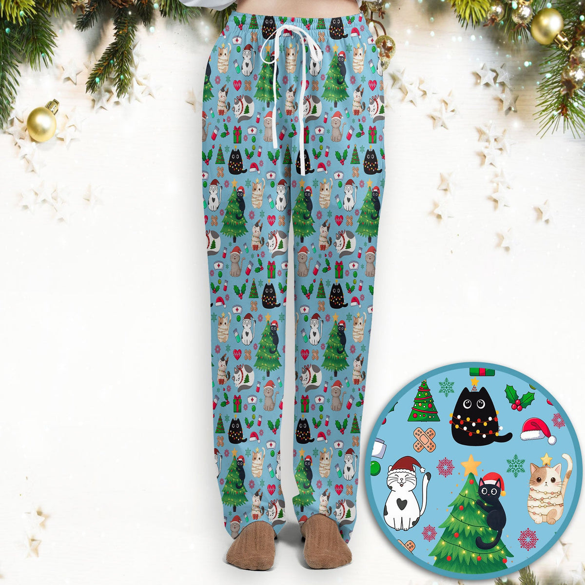 Christmas Pet Nurse Scrub Set