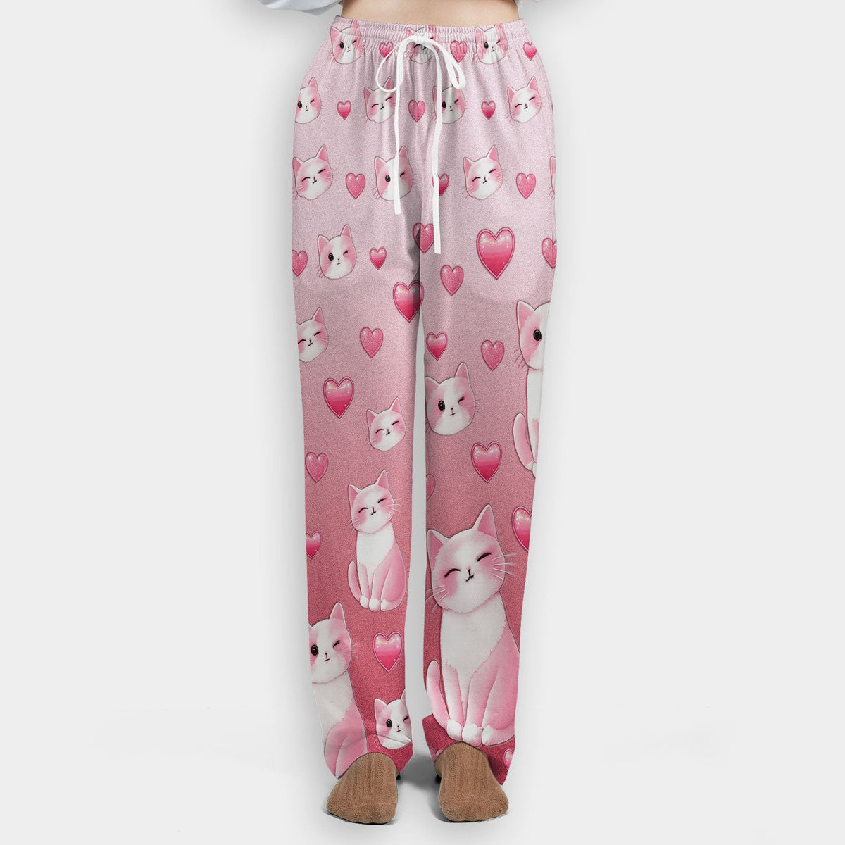 Valentine Cat Heart Nurse Scrub Set
