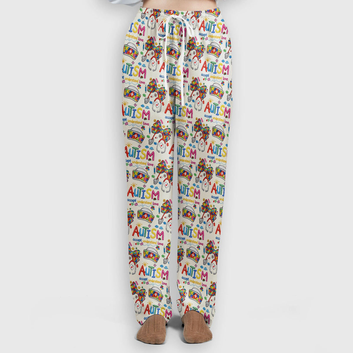 Autism Awareness Accept Understand Love Nurse Scrub Set