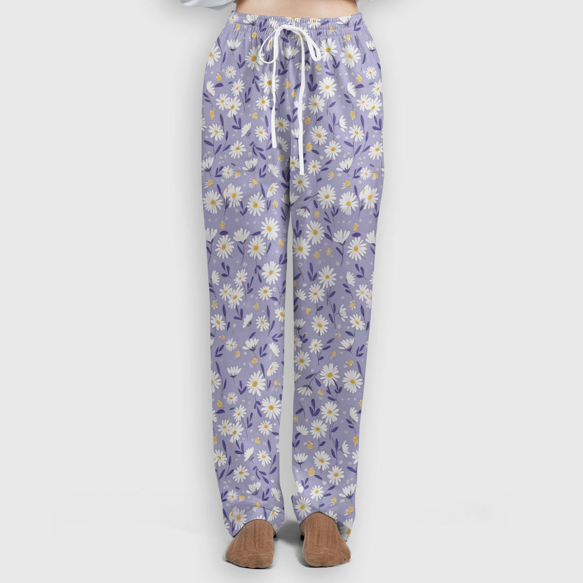 Purple Daisy Botanical Nurse Scrub Set