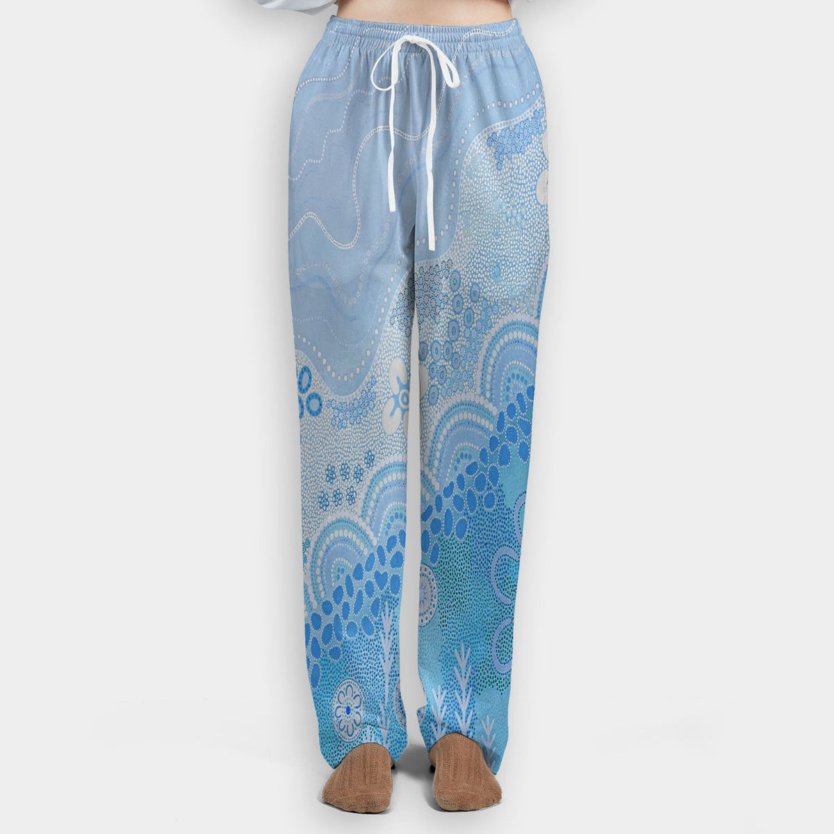 Floral Mandala Dot Nurse Scrub Set