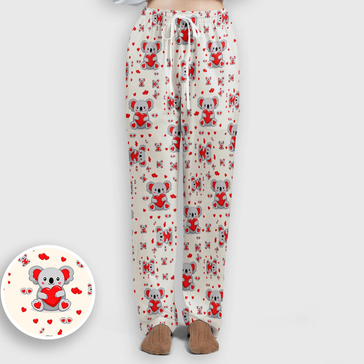 Valentine Koala Heart Nurse Scrub Set