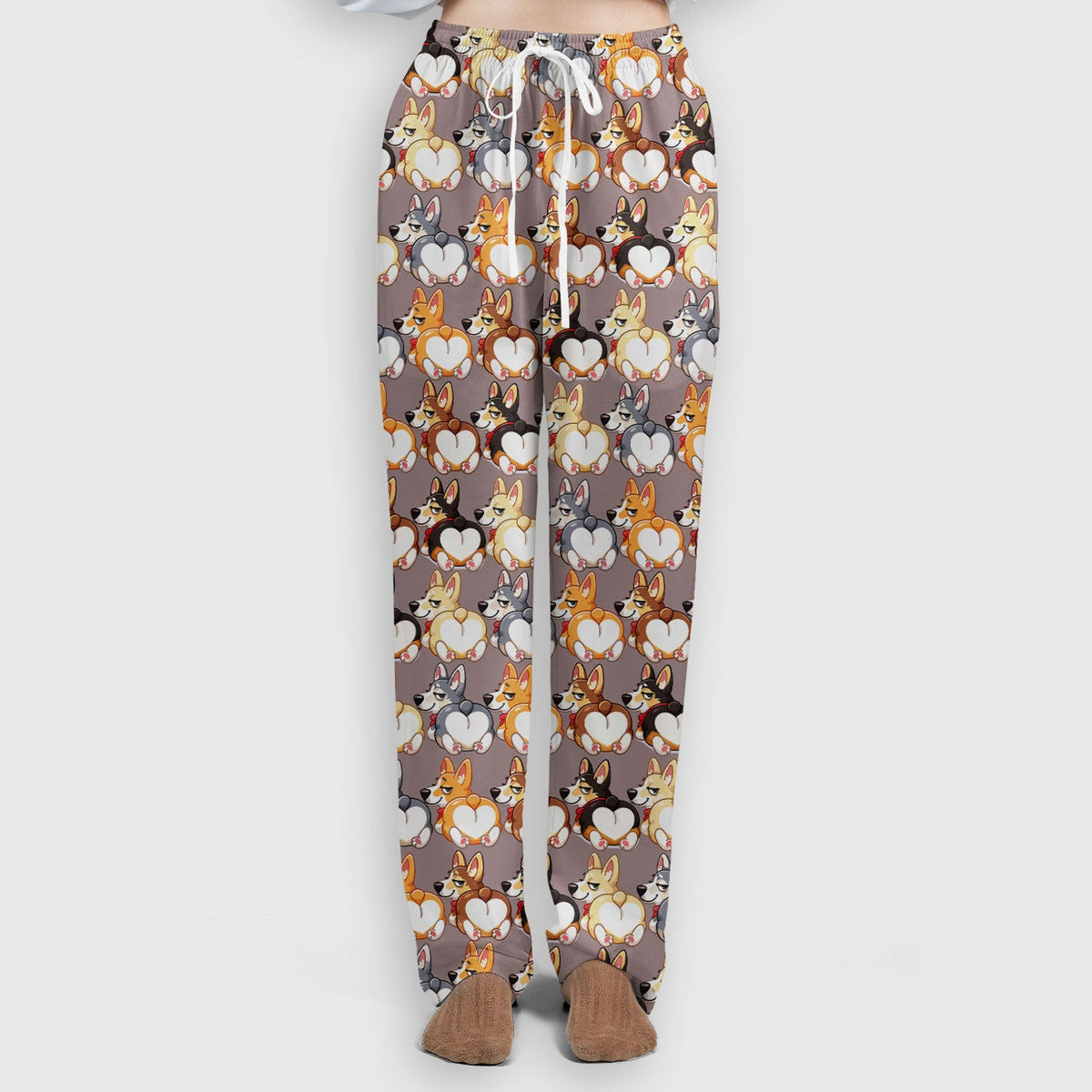 Corgi Cartoon Nurse Scrub Set