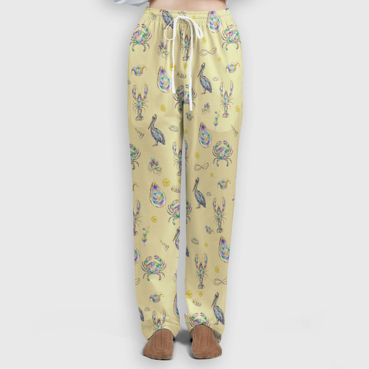 Mardi Gras Seafood Nurse Scrub Set