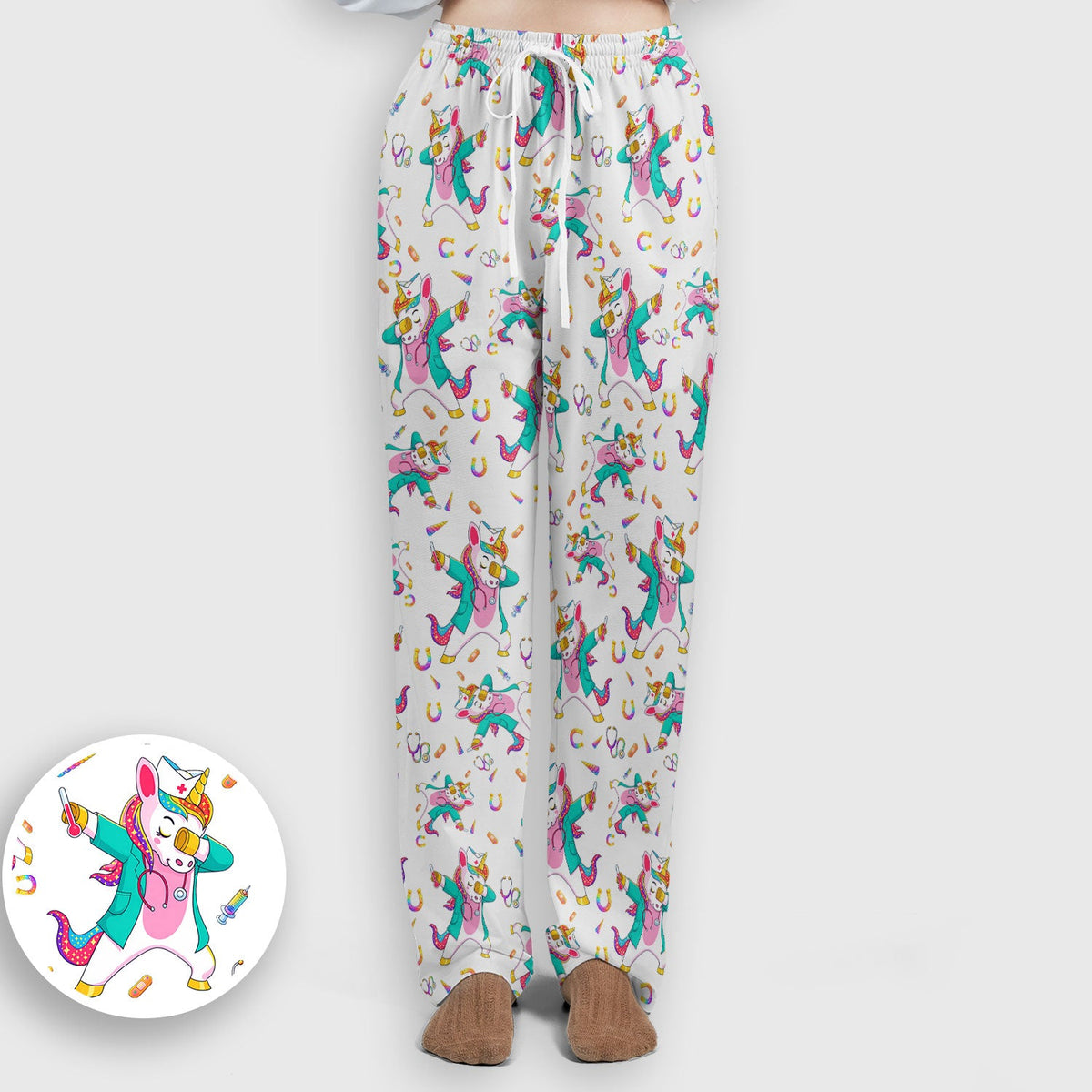 Unicorn Dance Nurse Scrub Set