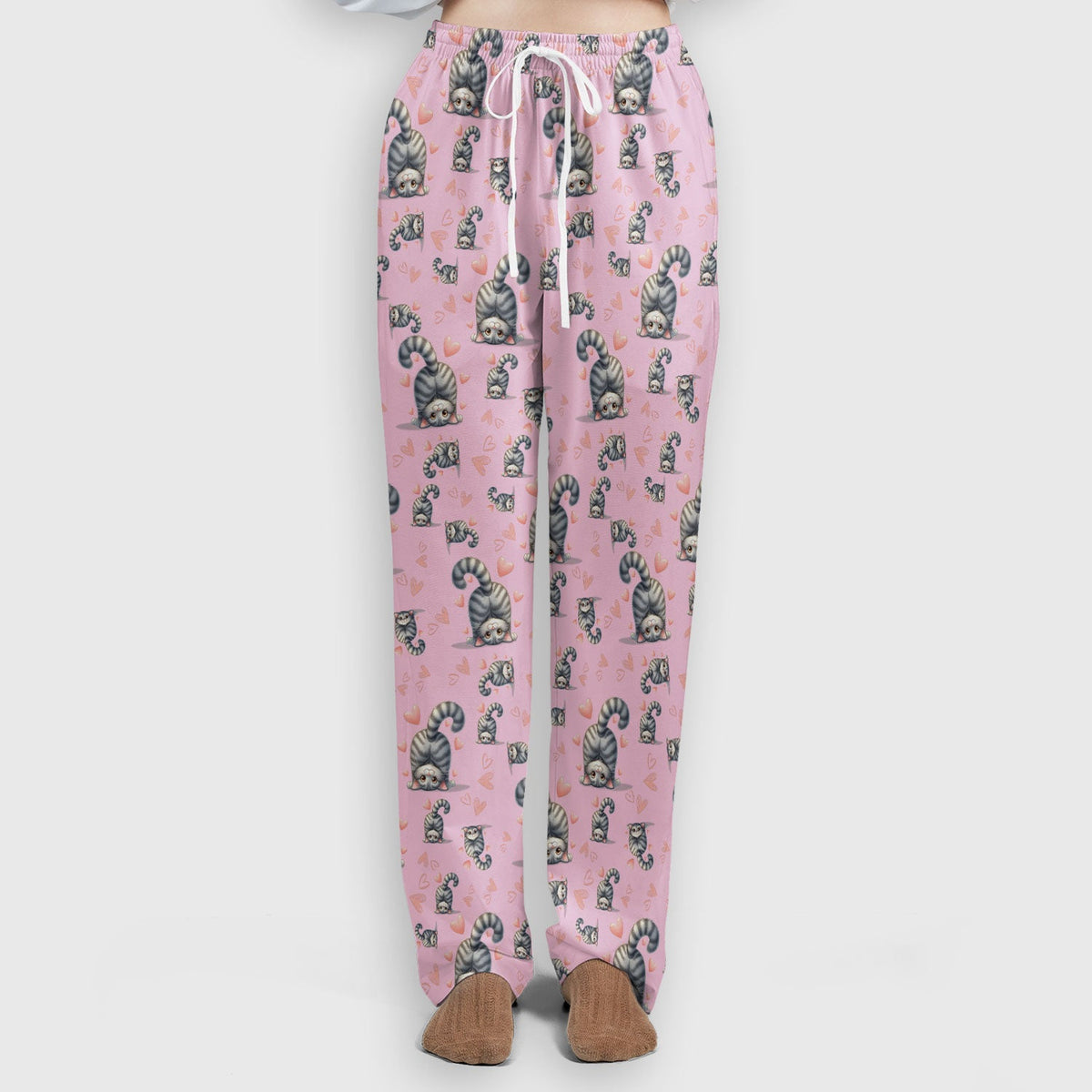 Valentine Cute Cat Heart Nurse Scrub Set