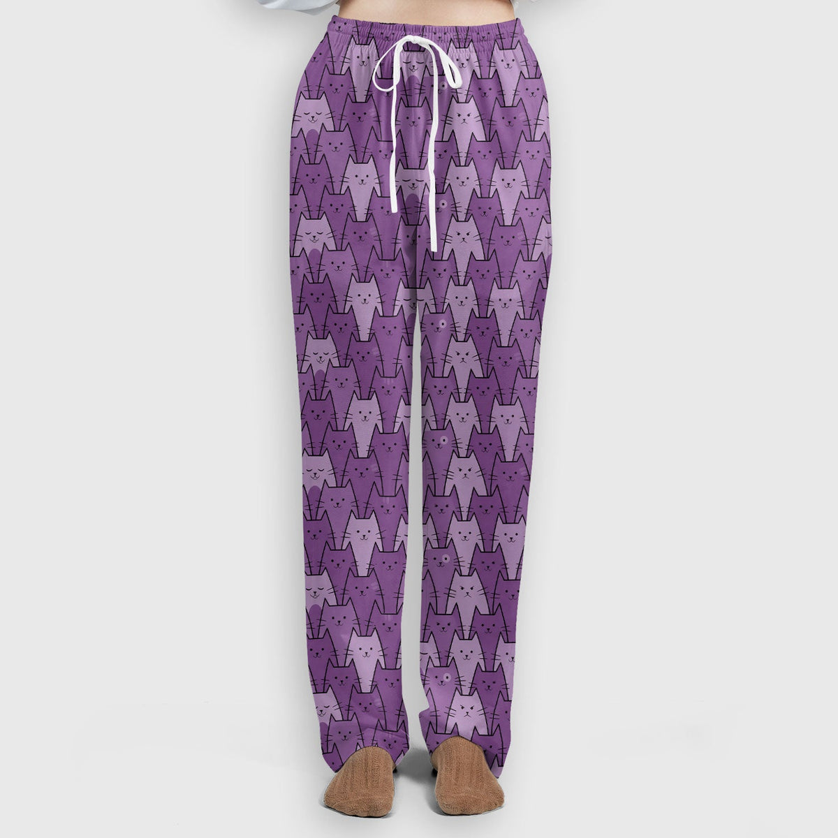 Purple Cats Nurse Scrub Set